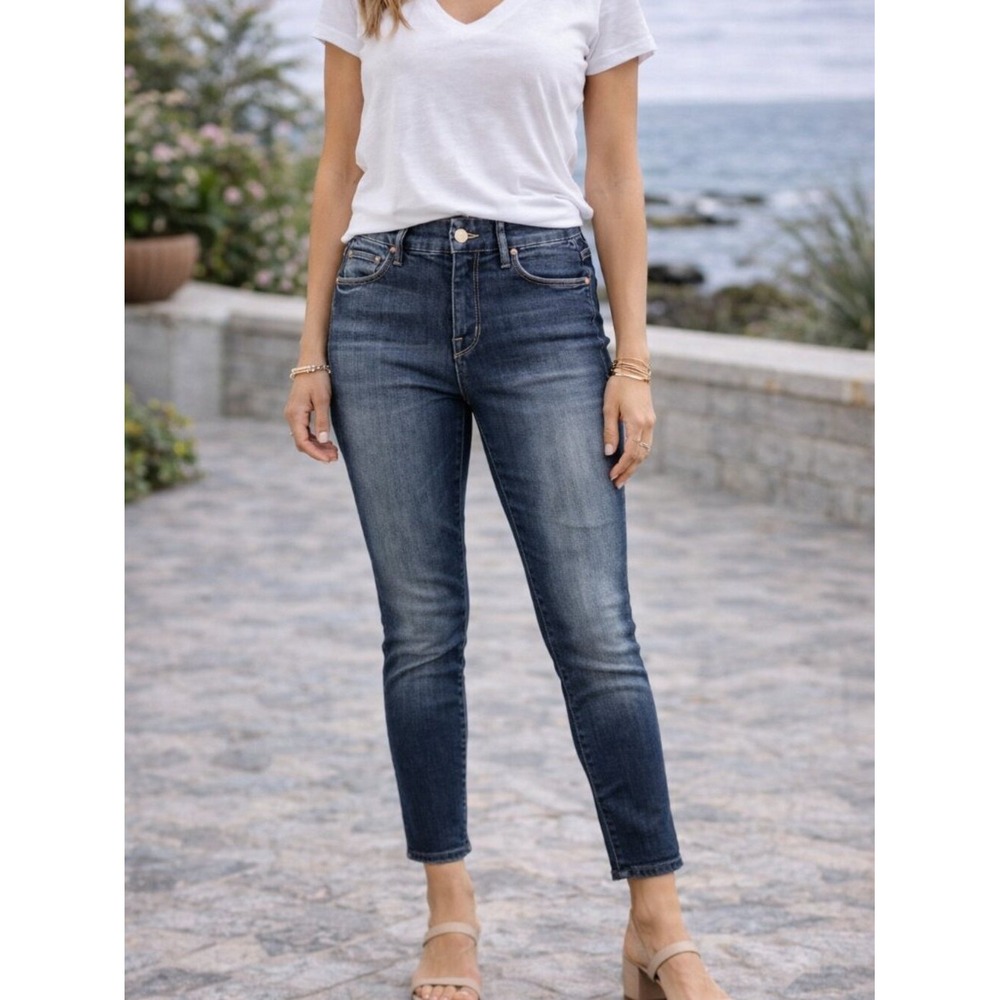 Mother The Looker Crop Skinny Jeans 28 Here Kitty Kitty High Rise Denim